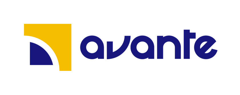 Símbolo abstrato com o nome Avante ao lado.